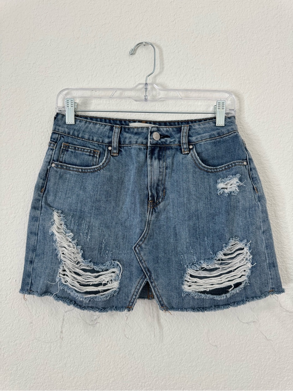 PacSun Distressed Jean Skirt Size 27